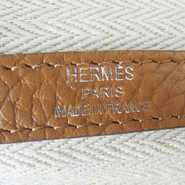 7A Hermes Garden Party Bag Light Coffee H2805 Replica - Click Image to Close